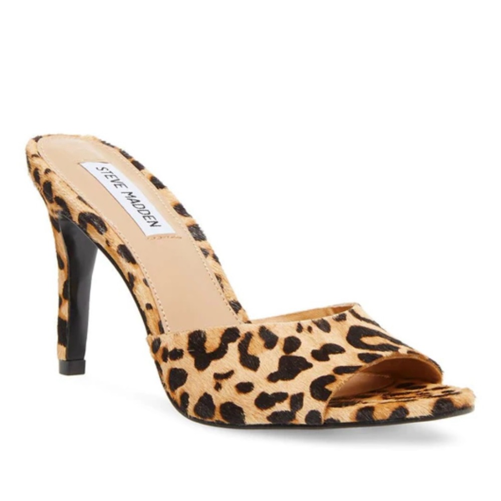 Steve Madden Erin Mule Heels - Leopard